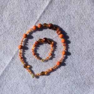 Necklace with bracelet